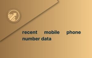 recent mobile phone number data