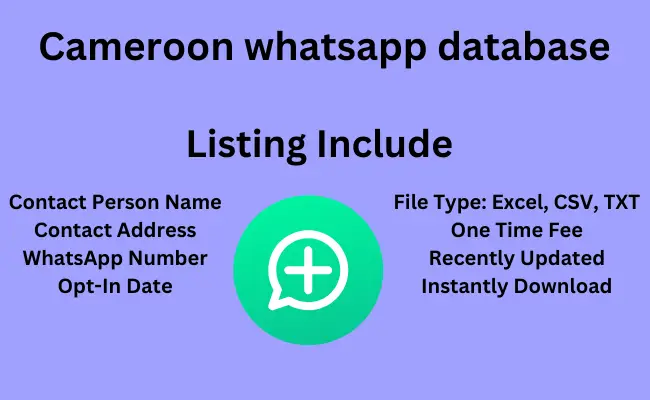 Cameroon whatsapp database