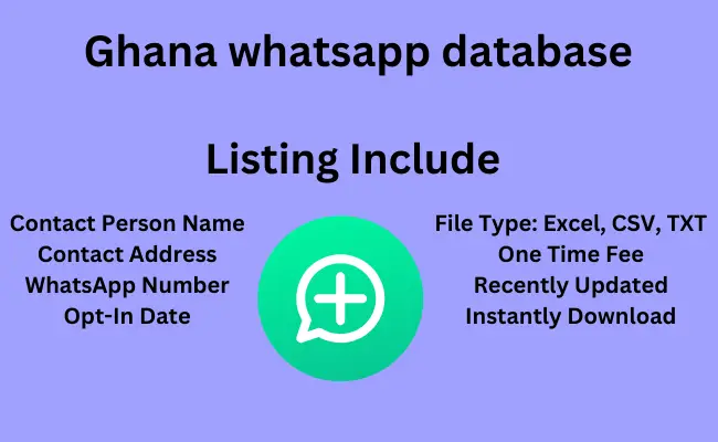 Ghana whatsapp database