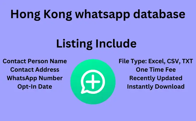 Hong Kong whatsapp database