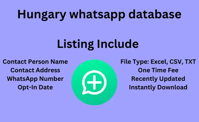 Hungary whatsapp database