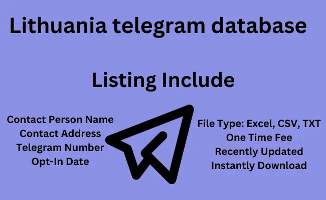 Lithuania telegram database