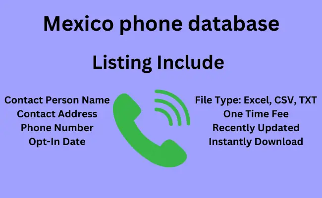 Mexico phone database