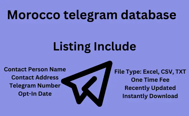 Morocco telegram database