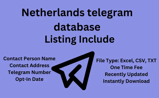 Netherlands telegram database