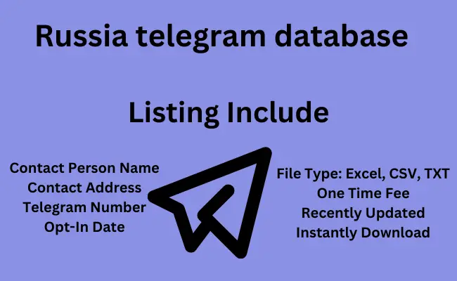 Russia telegram database