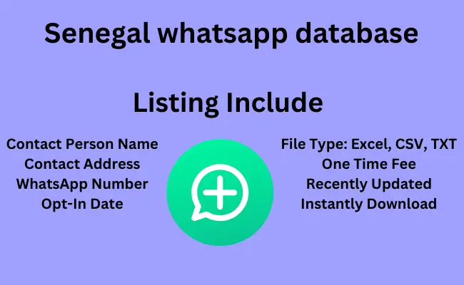 Senegal whatsapp database