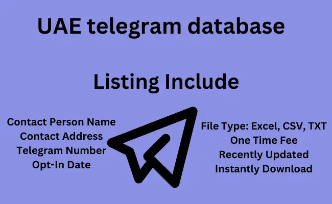 UAE telegram database