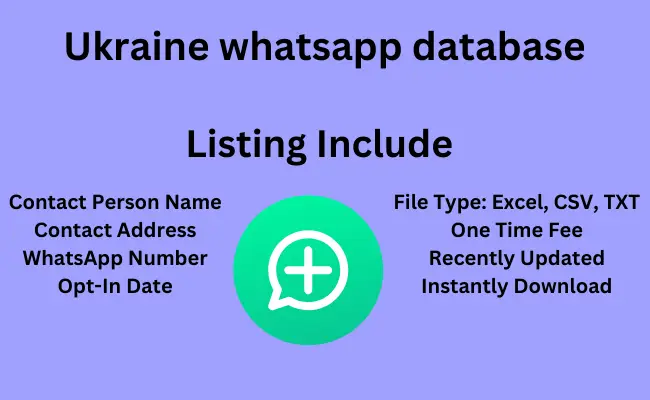 Ukraine whatsapp database